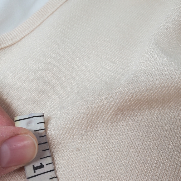 Patrizia Luca Milano Twofer White and Peach Blouse - Picture 4 of 9